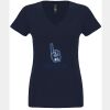 N6480 - Next Level Ladies' Sueded V-Neck T-Shirt Thumbnail