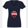 N6480 - Next Level Ladies' Sueded V-Neck T-Shirt Thumbnail