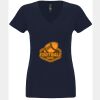 N6480 - Next Level Ladies' Sueded V-Neck T-Shirt Thumbnail