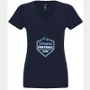N6480 - Next Level Ladies' Sueded V-Neck T-Shirt Thumbnail