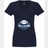 N6480 - Next Level Ladies' Sueded V-Neck T-Shirt Thumbnail