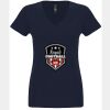 N6480 - Next Level Ladies' Sueded V-Neck T-Shirt Thumbnail
