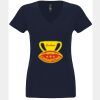 N6480 - Next Level Ladies' Sueded V-Neck T-Shirt Thumbnail