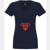 N6480 - Next Level Ladies' Sueded V-Neck T-Shirt Thumbnail