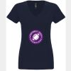 N6480 - Next Level Ladies' Sueded V-Neck T-Shirt Thumbnail