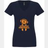 N6480 - Next Level Ladies' Sueded V-Neck T-Shirt Thumbnail