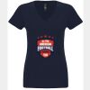 N6480 - Next Level Ladies' Sueded V-Neck T-Shirt Thumbnail
