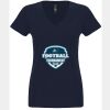 N6480 - Next Level Ladies' Sueded V-Neck T-Shirt Thumbnail
