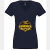 N6480 - Next Level Ladies' Sueded V-Neck T-Shirt Thumbnail