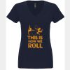 N6480 - Next Level Ladies' Sueded V-Neck T-Shirt Thumbnail