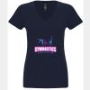 N6480 - Next Level Ladies' Sueded V-Neck T-Shirt Thumbnail