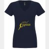 N6480 - Next Level Ladies' Sueded V-Neck T-Shirt Thumbnail