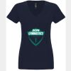 N6480 - Next Level Ladies' Sueded V-Neck T-Shirt Thumbnail