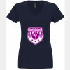 N6480 - Next Level Ladies' Sueded V-Neck T-Shirt Thumbnail