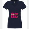 N6480 - Next Level Ladies' Sueded V-Neck T-Shirt Thumbnail
