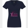N6480 - Next Level Ladies' Sueded V-Neck T-Shirt Thumbnail