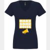 N6480 - Next Level Ladies' Sueded V-Neck T-Shirt Thumbnail