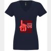 N6480 - Next Level Ladies' Sueded V-Neck T-Shirt Thumbnail