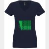N6480 - Next Level Ladies' Sueded V-Neck T-Shirt Thumbnail