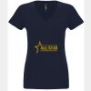 N6480 - Next Level Ladies' Sueded V-Neck T-Shirt Thumbnail
