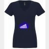 N6480 - Next Level Ladies' Sueded V-Neck T-Shirt Thumbnail
