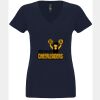 N6480 - Next Level Ladies' Sueded V-Neck T-Shirt Thumbnail