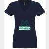 N6480 - Next Level Ladies' Sueded V-Neck T-Shirt Thumbnail