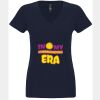 N6480 - Next Level Ladies' Sueded V-Neck T-Shirt Thumbnail