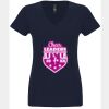N6480 - Next Level Ladies' Sueded V-Neck T-Shirt Thumbnail