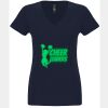 N6480 - Next Level Ladies' Sueded V-Neck T-Shirt Thumbnail