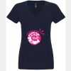 N6480 - Next Level Ladies' Sueded V-Neck T-Shirt Thumbnail