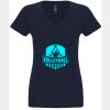 N6480 - Next Level Ladies' Sueded V-Neck T-Shirt Thumbnail