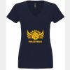 N6480 - Next Level Ladies' Sueded V-Neck T-Shirt Thumbnail