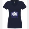N6480 - Next Level Ladies' Sueded V-Neck T-Shirt Thumbnail