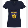 N6480 - Next Level Ladies' Sueded V-Neck T-Shirt Thumbnail