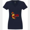 N6480 - Next Level Ladies' Sueded V-Neck T-Shirt Thumbnail