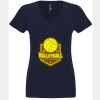N6480 - Next Level Ladies' Sueded V-Neck T-Shirt Thumbnail