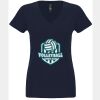 N6480 - Next Level Ladies' Sueded V-Neck T-Shirt Thumbnail