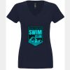 N6480 - Next Level Ladies' Sueded V-Neck T-Shirt Thumbnail