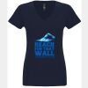 N6480 - Next Level Ladies' Sueded V-Neck T-Shirt Thumbnail
