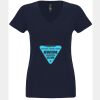 N6480 - Next Level Ladies' Sueded V-Neck T-Shirt Thumbnail
