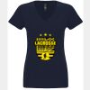 N6480 - Next Level Ladies' Sueded V-Neck T-Shirt Thumbnail