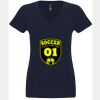 N6480 - Next Level Ladies' Sueded V-Neck T-Shirt Thumbnail