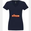 N6480 - Next Level Ladies' Sueded V-Neck T-Shirt Thumbnail