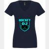 N6480 - Next Level Ladies' Sueded V-Neck T-Shirt Thumbnail