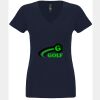 N6480 - Next Level Ladies' Sueded V-Neck T-Shirt Thumbnail