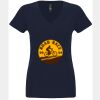 N6480 - Next Level Ladies' Sueded V-Neck T-Shirt Thumbnail