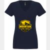 N6480 - Next Level Ladies' Sueded V-Neck T-Shirt Thumbnail