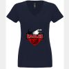 N6480 - Next Level Ladies' Sueded V-Neck T-Shirt Thumbnail