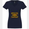 N6480 - Next Level Ladies' Sueded V-Neck T-Shirt Thumbnail